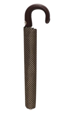 Мужской складной зонт PASOTTI OMBRELLI коричневого цвета, арт. 64S/52682/4/PELLE | Фото 6 (Материал: Текстиль, Синтетический материал, Металл)