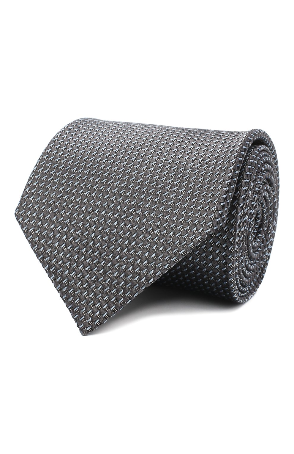 Мужской шелковый галстук LANVIN серого цвета, арт. 3236/TIE | Фото 1 (Принт: С принтом; Материал: Текстиль, Шелк)