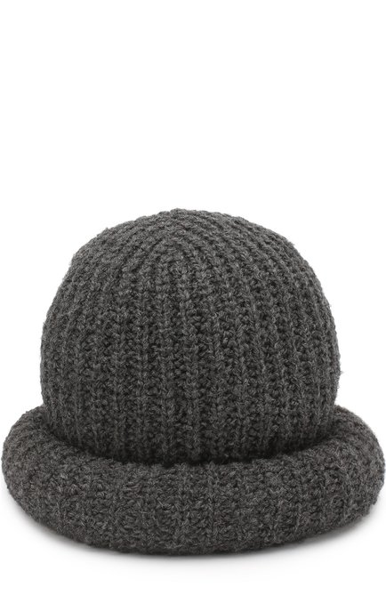 Женская шерстяная шляпа фактурной вязки MARC JACOBS (THE) серого цвета, арт. X21789758 | Фото 2 (Материал: Шерсть, Текстиль; Статус проверки: Проверена категория)
