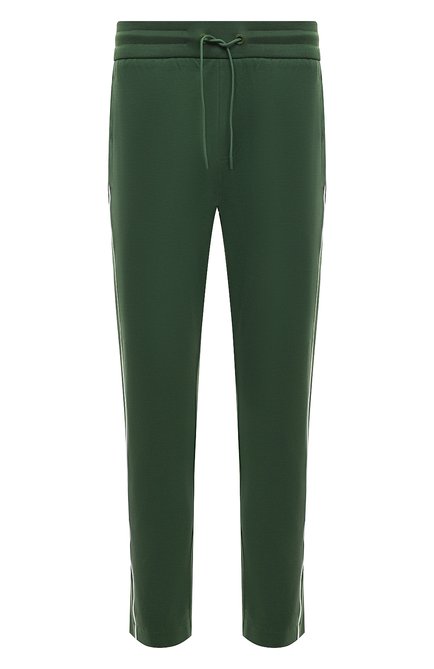 Мужские брюки BOSS зеленого цвета, арт. 50505551 | Фото 1 (Материал сплава: Проставлено; Материал внешний: Вискоза, Синтетический материал; Драгоценные камни: Проставлено; Длина (брюки, джинсы): Стандартные)