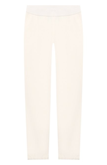 Детские хлопковые брюки LORO PIANA белого цвета по цене 32550 руб., арт. FAI1205 | Фото 1