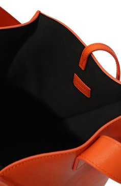 Женский сумка-тоут swirl YUZEFI оранжевого цвета, арт. YUZSS23-HB-ST-L007 | Фото 5 (Сумки-технические: Сумки top-handle; Размер: medium; Материал: Натуральная кожа; Материал сплава: Проставлено; Драгоценные камни: Проставлено)