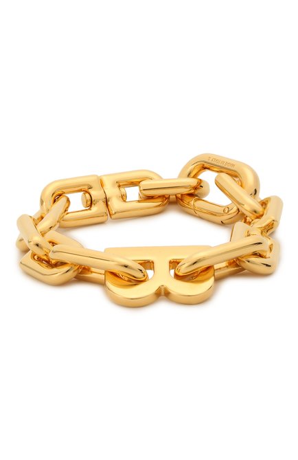 Женский браслет b chain BALENCIAGA золотого цвета, арт. 599334/TZ99G | Фото 1 (Материал: Металл)