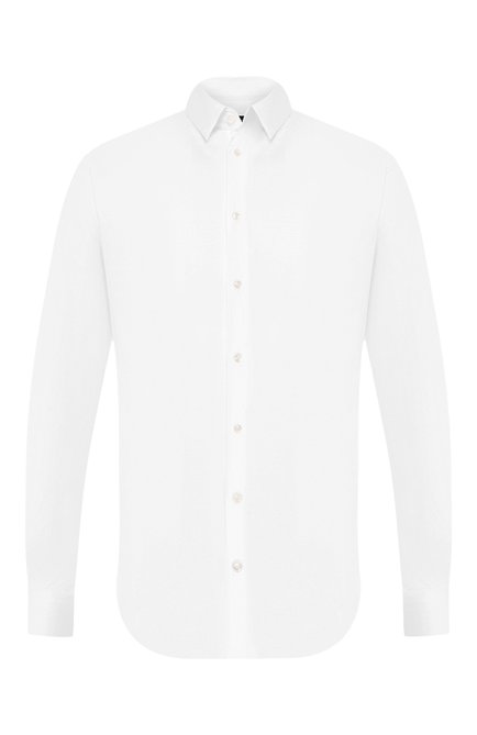 Мужская хлопковая сорочка GIORGIO ARMANI белого цвета по цене 85900 руб., арт. 8WGCCZ97/JZ070 | Фото 1