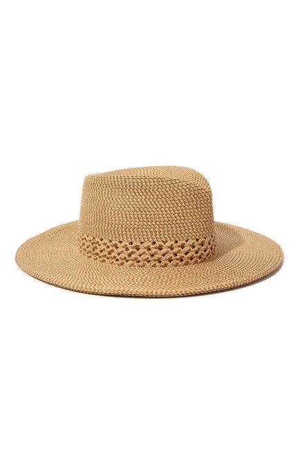 Женская шляпа ERIC JAVITS бежевого цвета, арт. 14013PEANUT | Фото 1 (Материал: Текстиль, Синтетический материал, Пластик)