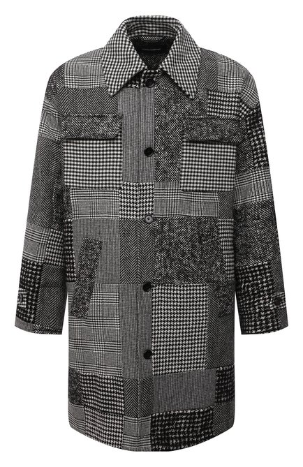 Мужской пальто DOLCE & GABBANA серого цвета по цене 362500 руб., арт. G029KT/GET30 | Фото 1