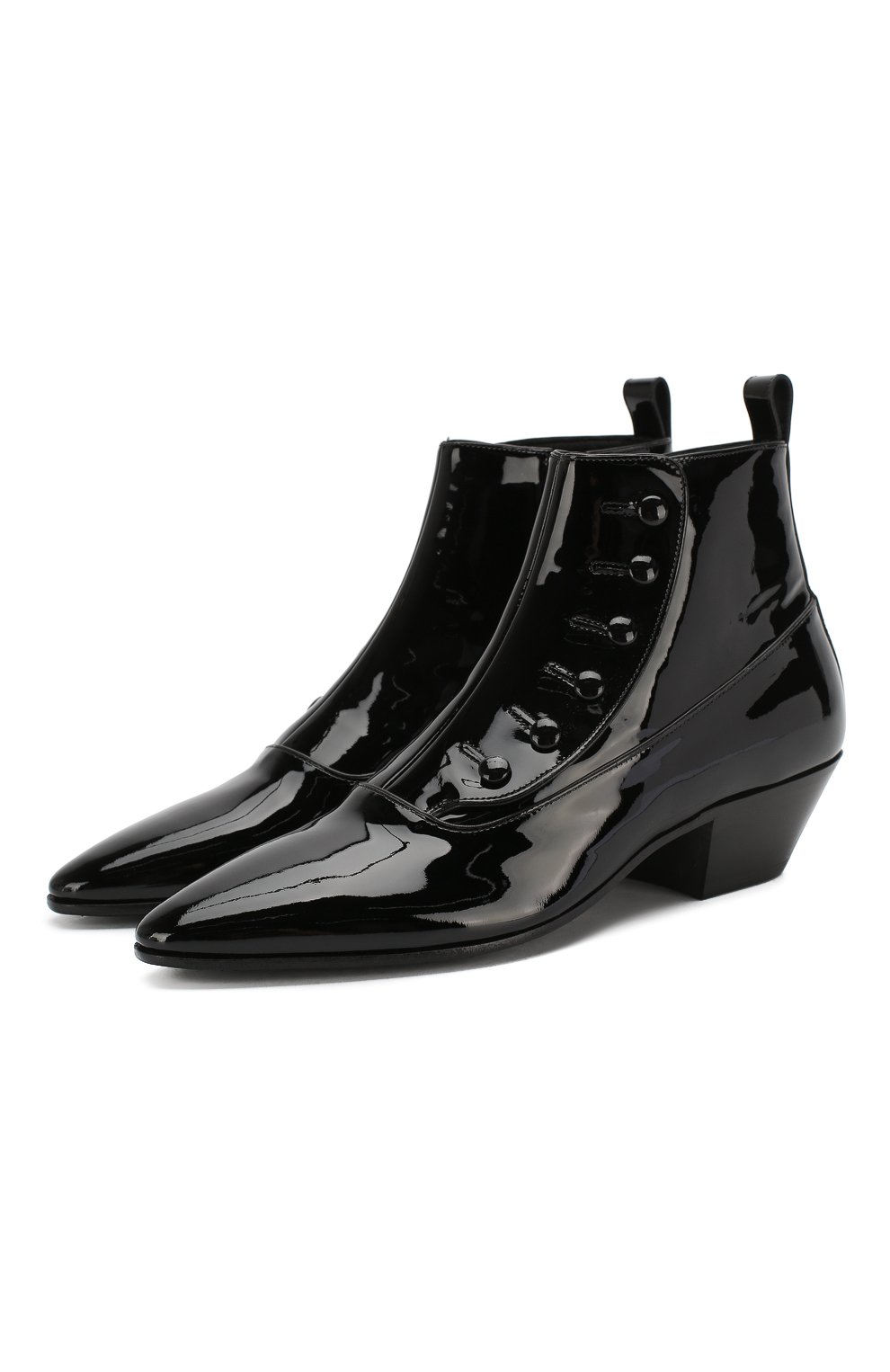 Кожаные ботинки Belle Saint Laurent Чёрный 601817/1LA00 5462979