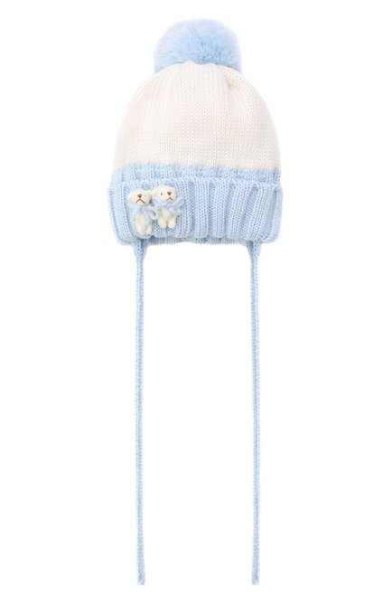 Детского шерстяная шапка CATYA голубого цвета, арт. 024600/AJ | Фото 1 (Материал: Шерсть, Текстиль; Региональные ограничения белый список (Axapta Mercury): RU)