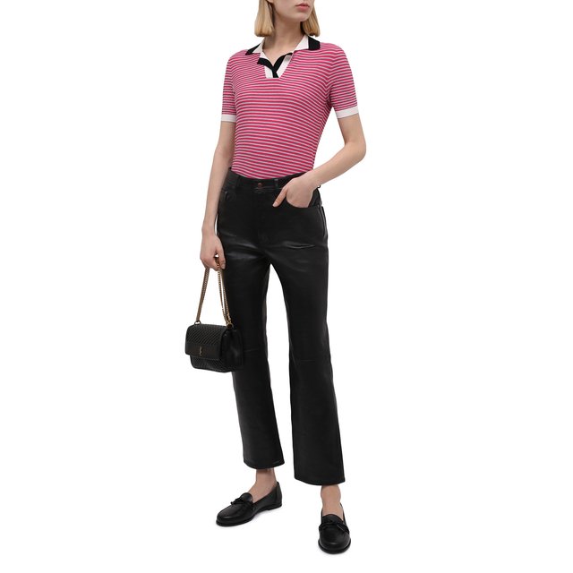 фото Поло из вискозы и шелка giorgio armani