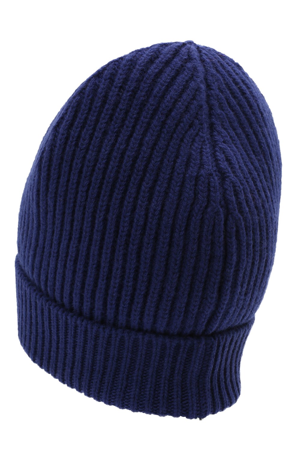 Мужская шерстяная шапка  DOLCE & GABBANA темно-синего цвета, арт. GXE83T/JBVB6 | Фото 2 (Материал: Текстиль, Шерсть; Кросс-КТ: Трикотаж)