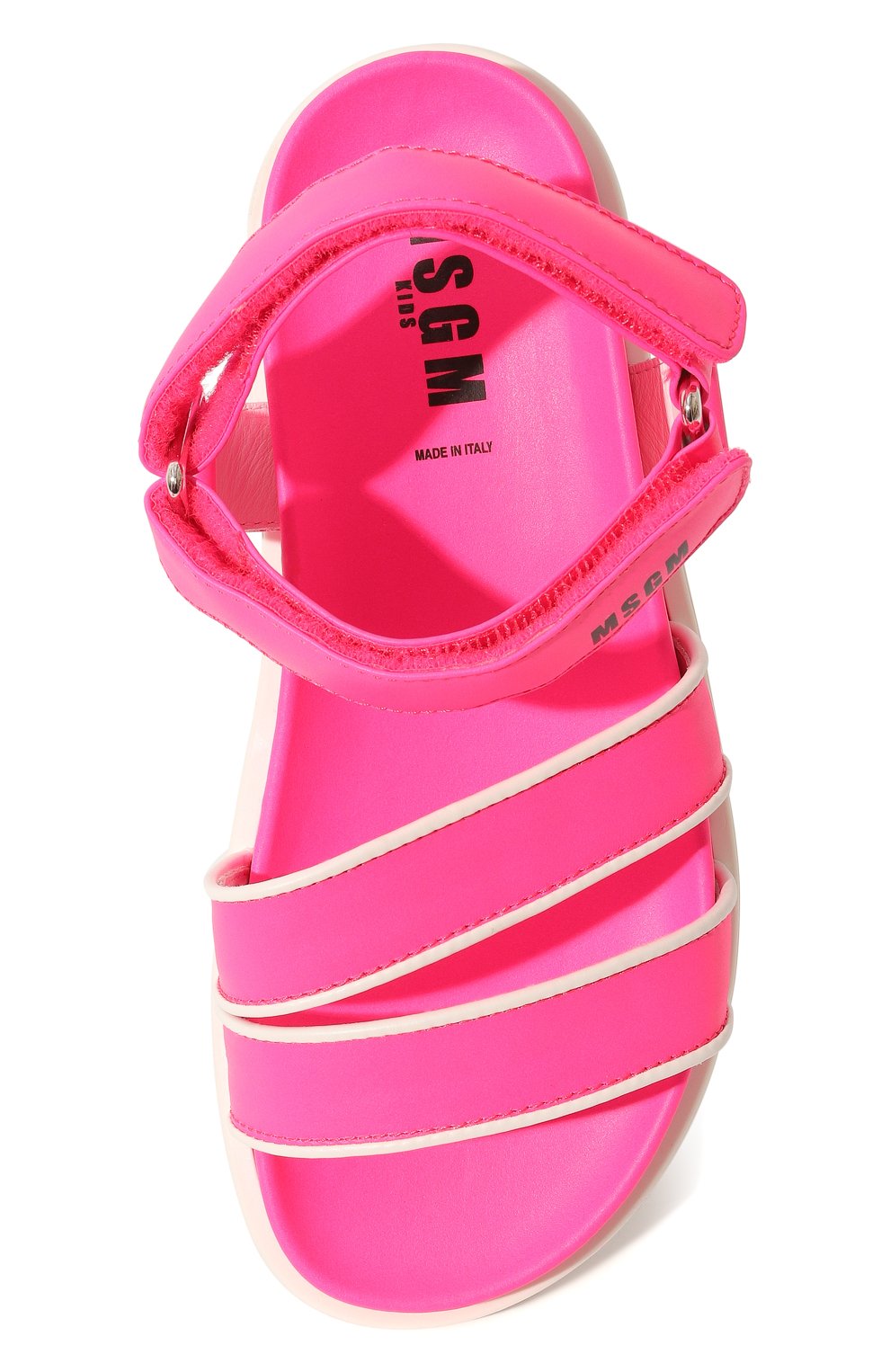 Детские сандалии MSGM KIDS розового цвета, арт. 74002/36-40 | Фото 4 (Материал внутренний: Натуральная кожа; Материал сплава: Проставлено; Нос: Не проставлено)