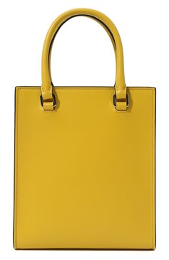 Женский сумка-тоут PRADA желтого цвета, арт. 1BA333-ASK-F0377-OOO | Фото 7 (Сумки-технические: Сумки-шопперы; Материал: Натуральная кожа; Размер: mini; Ремень/цепочка: На ремешке)