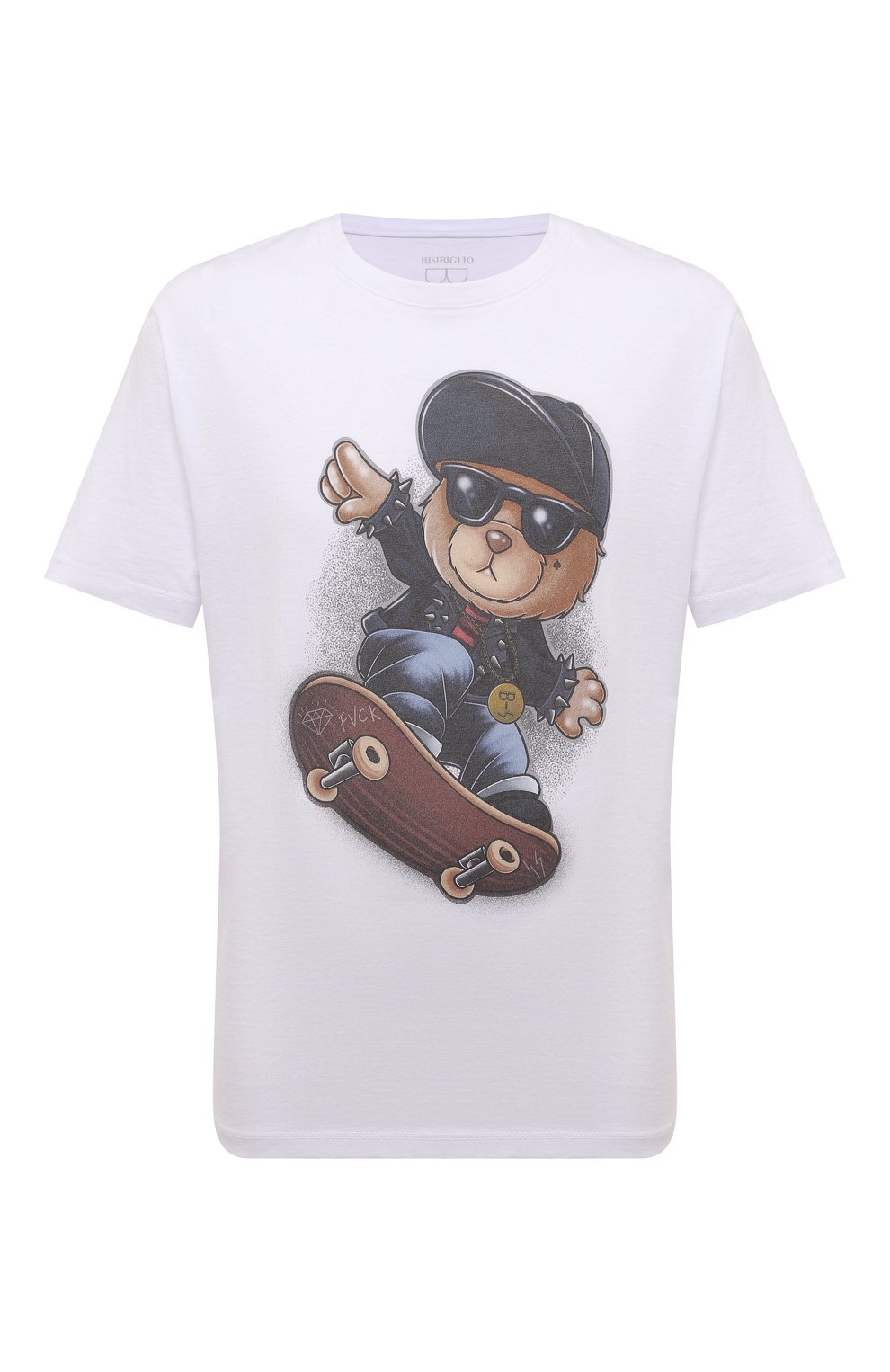 Хлопковая футболка Bisibiglio TEDDY PUNSKATE/2212 RIF (C0TT0NE PESANTE)