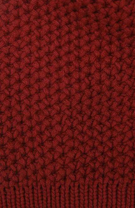 Женская кашемировая шапка INVERNI бордового цвета, арт. 0097CM | Фото 2 (Материал: Шерсть, Кашемир, Текстиль; Статус проверки: Проверена категория)