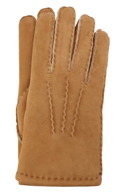 Мужские замшевые перчатки DENTS бежевого цвета, арт. 5-1553 | Фото 1 (Мужское Кросс-КТ: Кожа и замша; Статус проверки: Проверена категория; Материал: Замша, Натуральная кожа)