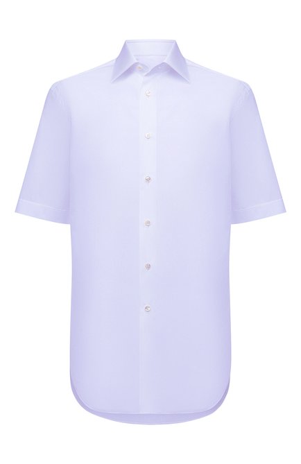 Мужская хлопковая рубашка BRIONI светло-голубого цвета по цене 57900 руб., арт. RCMA0M/PZ005 | Фото 1