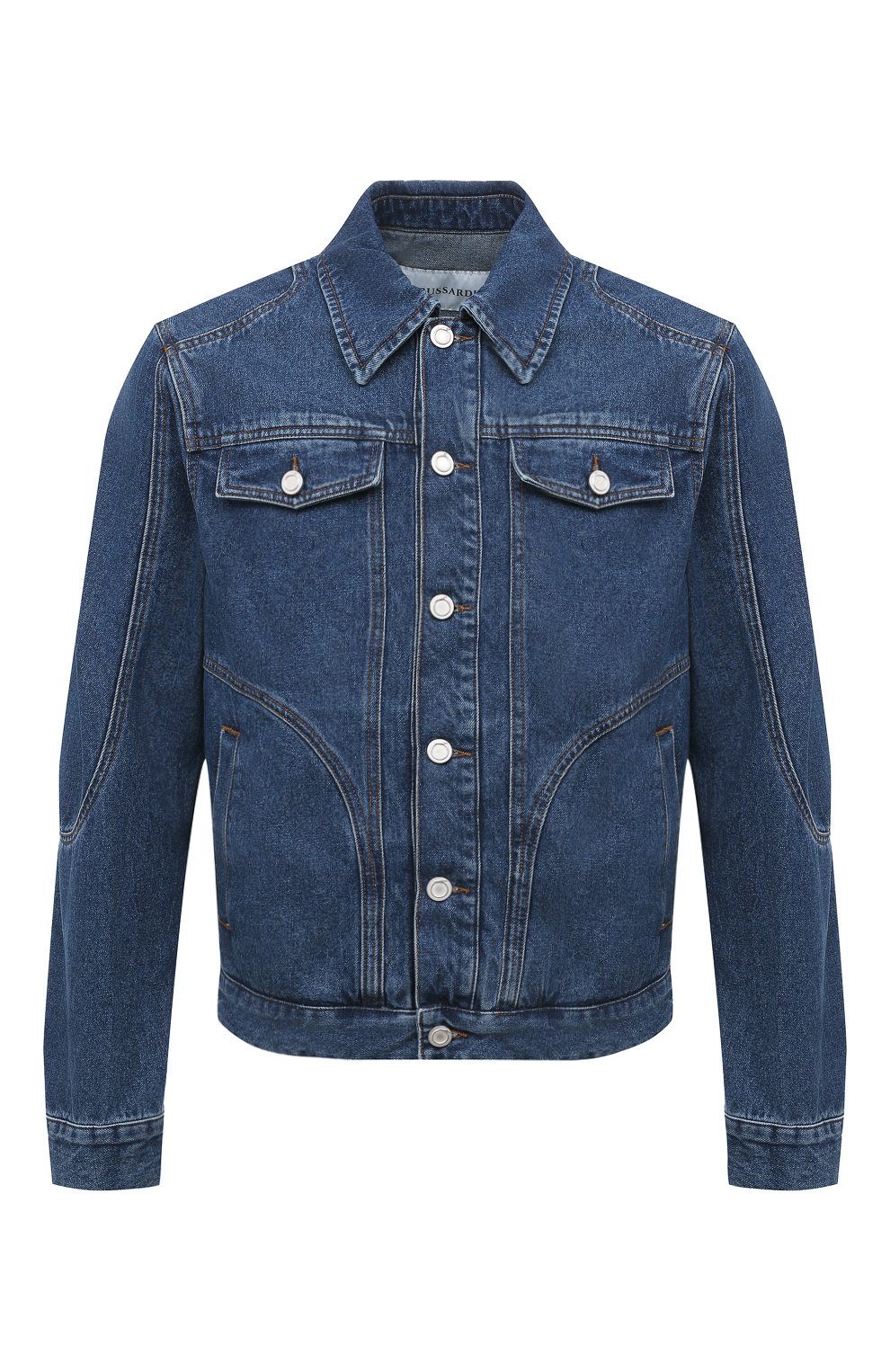 Мужская синяя джинсовая куртка TRUSSARDI купить в интернет-магазине ЦУМ ...