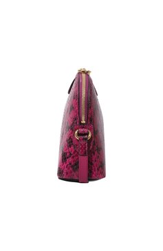Женская сумка ophidia small из кожи змеи GUCCI фуксия цвета, арт. 499621 LZX0G | Фото 4 (Сумки-технические: Сумки через плечо; Материал: Экзотическая кожа, Натуральная кожа; Ремень/цепочка: На ремешке; Размер: small)