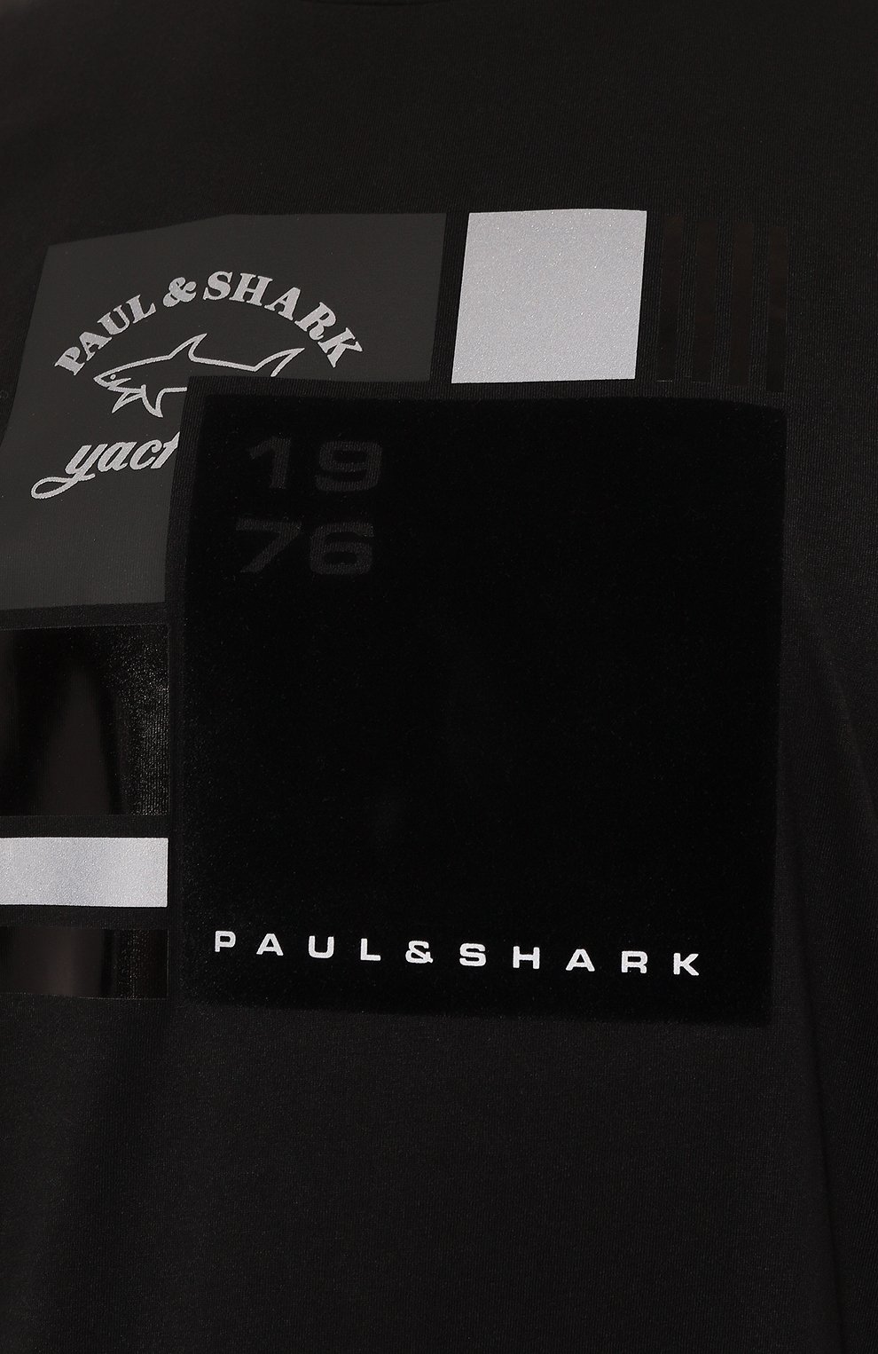 Хлопковая футболка Paul&Shark 13311642/3XL-6XL, цвет чёрный, размер 56 13311642/3XL-6XL - фото 5