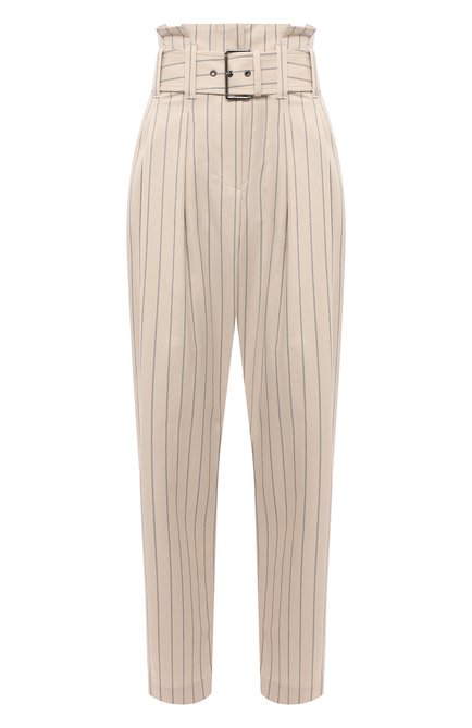 Женские хлопковые брюки BRUNELLO CUCINELLI бежевого цвета по цене 141000 руб., арт. MH511P7659 | Фото 1