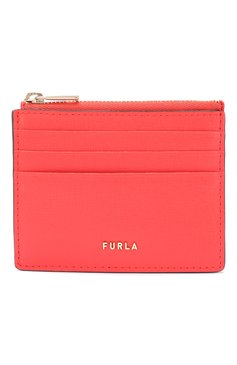 Женский кожаный футляр для кредитных карт babylon FURLA красного цвета, арт. PCZ3/B30 | Фото 1 (Материал: Натуральная кожа)