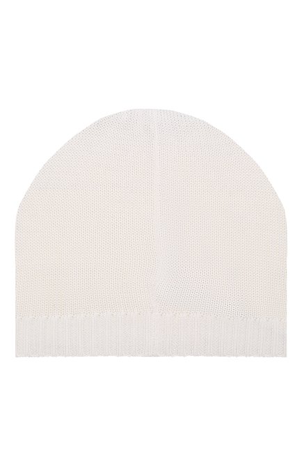 Детского хлопковая шапка CATYA белого цвета, арт. 014168 | Фото 2 (Материал: Текстиль, Хлопок)