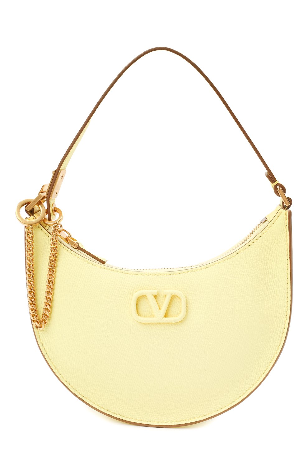 Женская сумка vsling mini VALENTINO желтого цвета, арт. WW2P0W19/RQR | Фото 6 (Сумки-технические: Сумки через плечо; Материал: Натуральная кожа; Размер: mini)