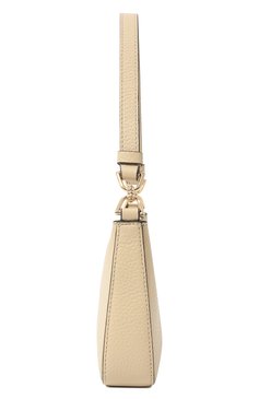Женская сумка bonheur mini COCCINELLE кремвого цвета, арт. E5 LV3 55 P8 07 | Фото 3 (Сумки-технические: Сумки top-handle; Материал: Натуральная кожа; Размер: mini; Ремень/цепочка: На ремешке)