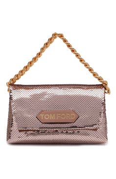 Женская сумка label mini TOM FORD розового цвета, арт. L1487T-ISA026 | Фото 1 (Женское Кросс-КТ: Вечерняя сумка; Размер: mini; Материал: Текстиль)