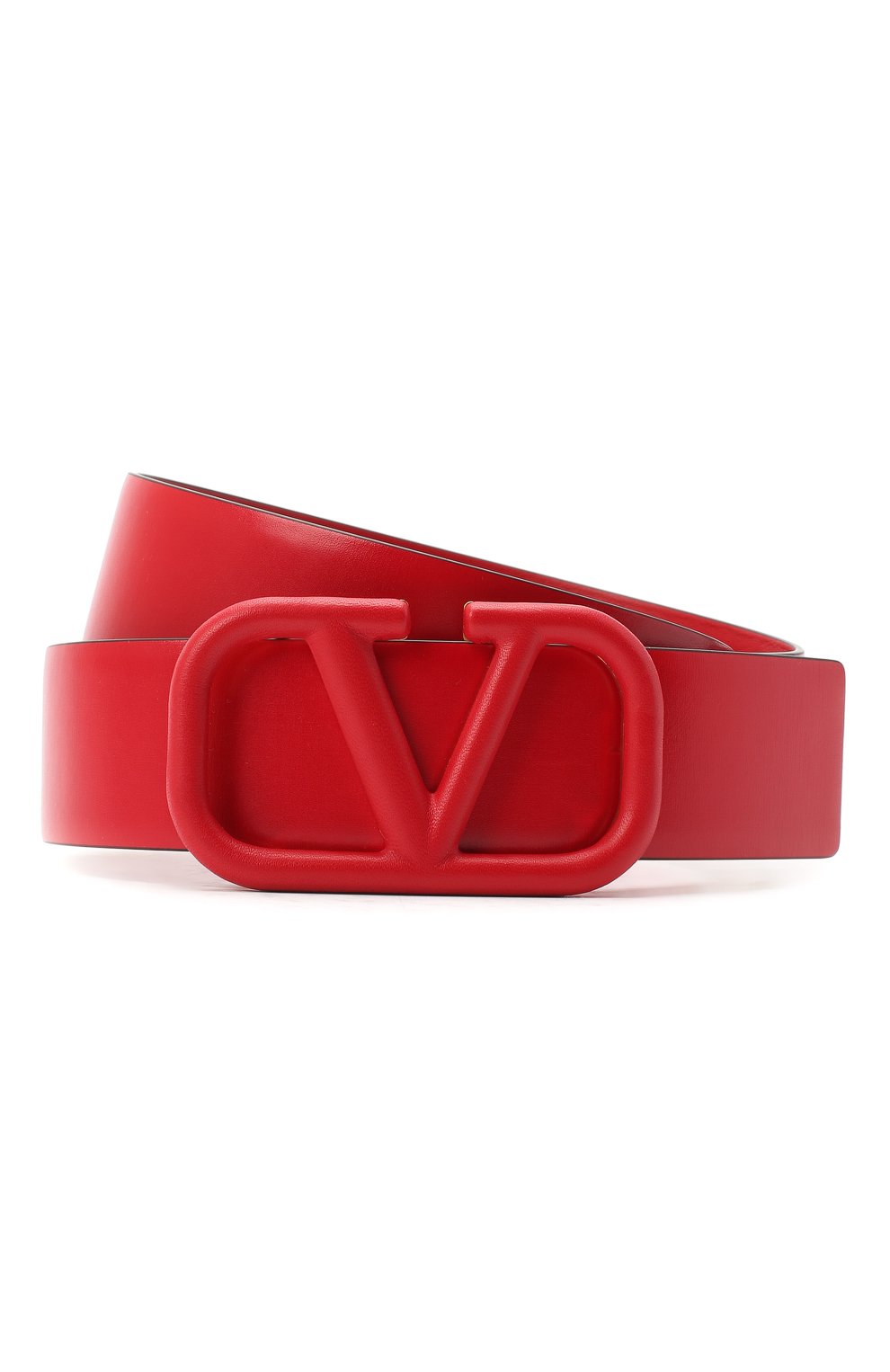 Женский красный кожаный ремень VALENTINO купить в интернет-магазине ЦУМ ...