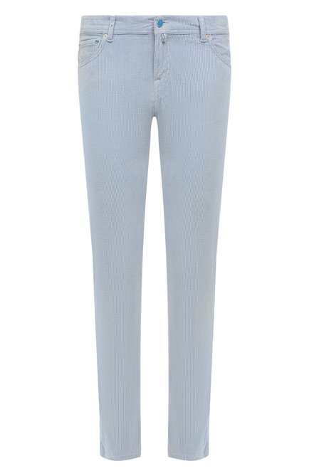 Мужские брюки из хлопка и кашемира KITON голубого цвета по цене 118500 руб., арт. UPNJSJ0758A | Фото 1