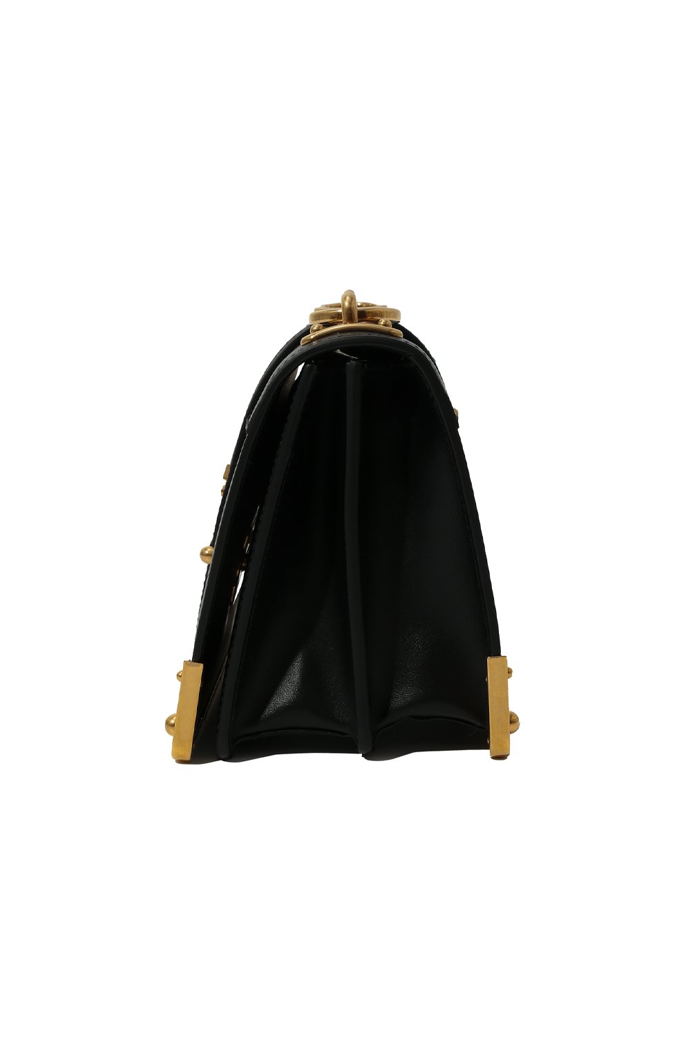 Женская сумка cahier PRADA черного цвета, арт. 1BD045-2AIX-F0002-XCH | Фото 4 (Сумки-технические: Сумки через плечо; Материал: Натуральная кожа; Размер: mini; Ремень/цепочка: На ремешке)