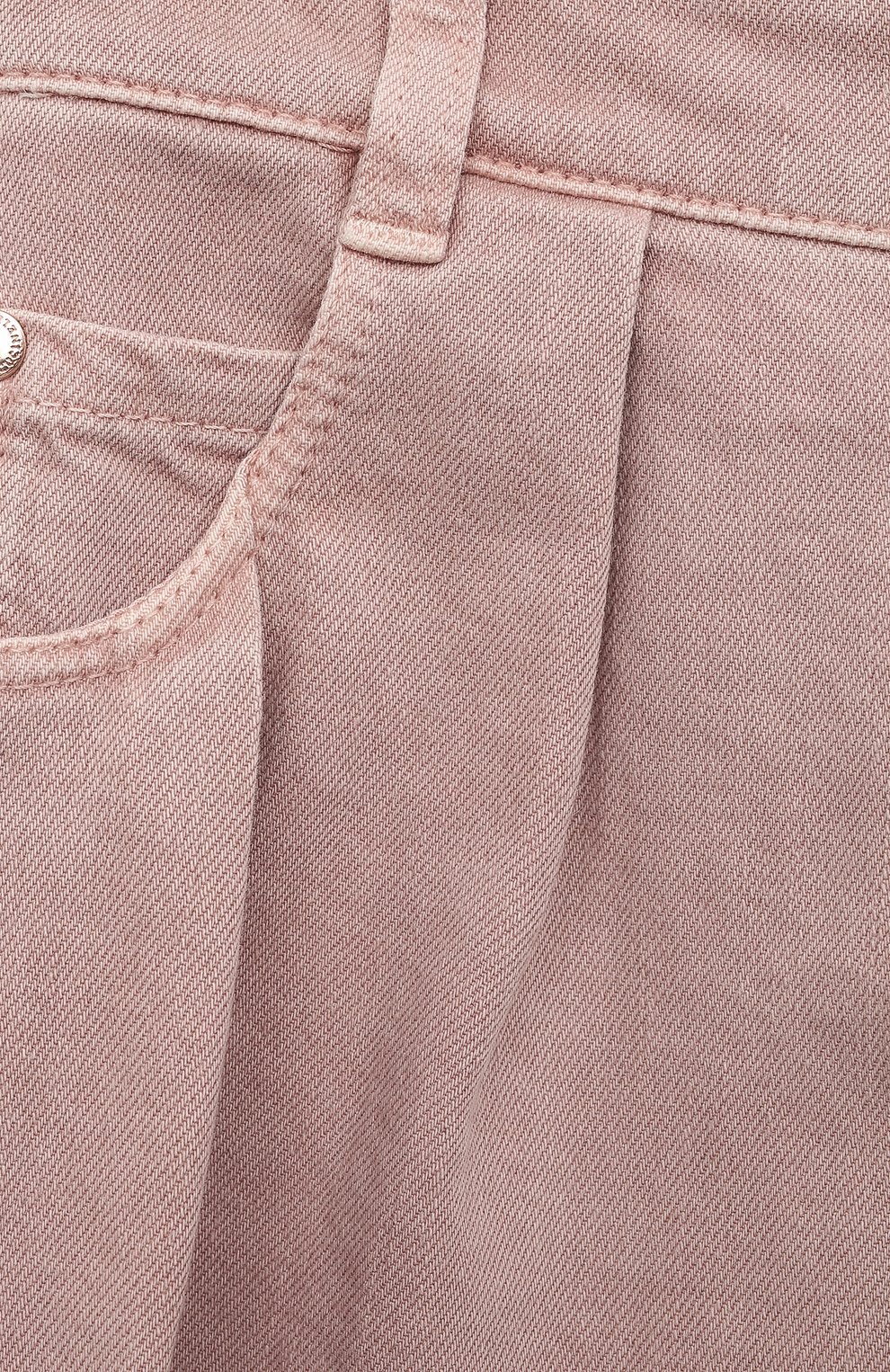 Детские джинсы BRUNELLO CUCINELLI розового цвета, арт. B0H43P498A | Фото 3 (Детали: Однотонный; Материал внешний: Хлопок)