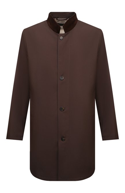 Мужской утепленный плащ LORO PIANA темно-коричневого цвета по цене 267000 руб., арт. FAM1663 | Фото 1