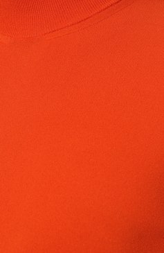 Женская водолазка из вискозы BOTTEGA VENETA оранжевого цвета, арт. 672720/V09V0 | Фото 5 (Женское Кросс-КТ: Водолазка-одежда; Рукава: Длинные; Длина (для топов): Стандартные; Материал сплава: Проставлено; Материал внешний: Вискоза; Драгоценные камни: Проставлено; Стили: Кэжуэл)