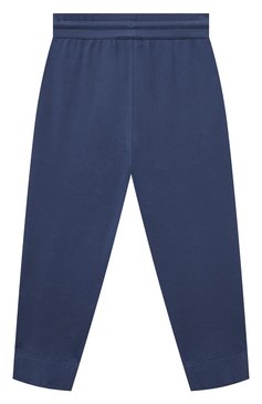 Детские хлопковые брюки BRUNELLO CUCINELLI синего цвета, арт. B0T63E322A | Фото 2 (Случай: Повседневный; Материал внешний: Хлопок; Ростовка одежда: 4 года | 104 см, 6 лет | 116 см)