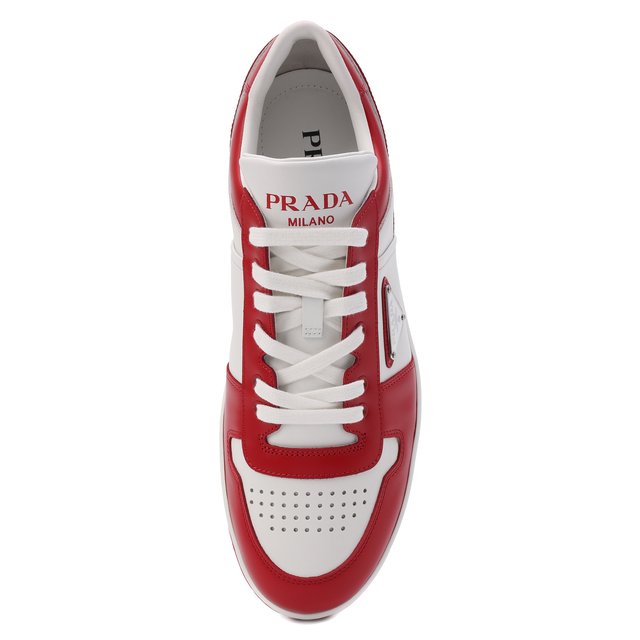 фото Кожаные кеды prada