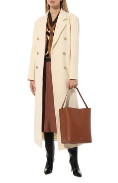 Женский сумка-тоут mami FRENZLAUER светло-коричневого цвета, арт. MAMI/TAN | Фото 7 (Сумки-технические: Сумки-шопперы; Размер: medium; Материал: Натуральная кожа)