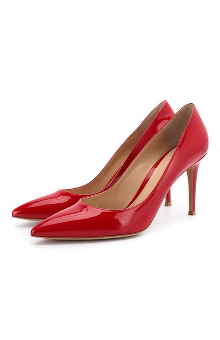 Женские кожаные туфли gianvito 85 GIANVITO ROSSI красного цвета, арт. G24580.85RIC.VERTABS | Фото 1 (Статус проверки: Проверено, Проверена категория; Материал внутренний: Натуральная кожа; Каблук тип: Шпилька; Каблук высота: Высокий; Материал внешний: Кожа; Длина стельки: 24,3, 27,2, 25,6, 25,3, 25, 24,5, 26,4, 24)