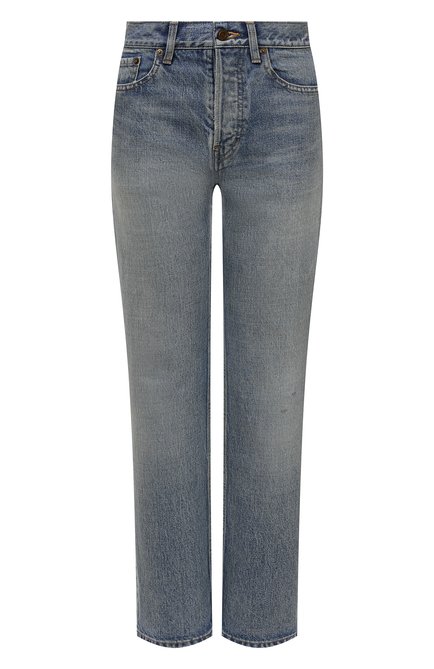 Женские джинсы SAINT LAURENT синего цвета по цене 83950 руб., арт. 688488/Y35DC | Фото 1