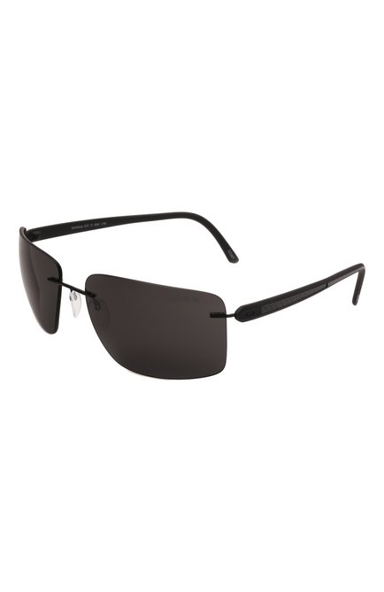 Мужские солнцезащитные очки SILHOUETTE черного цвета по цене 32900 руб., арт. 8722/9040 | Фото 1