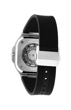Мужские часы br 05 BELL&ROSS бесцветного цвета, арт. BR05A-GR-ST/SRB | Фото 3 (Механизм: Автомат; Материал корпуса: Сталь; Цвет циферблата: Серебристый)