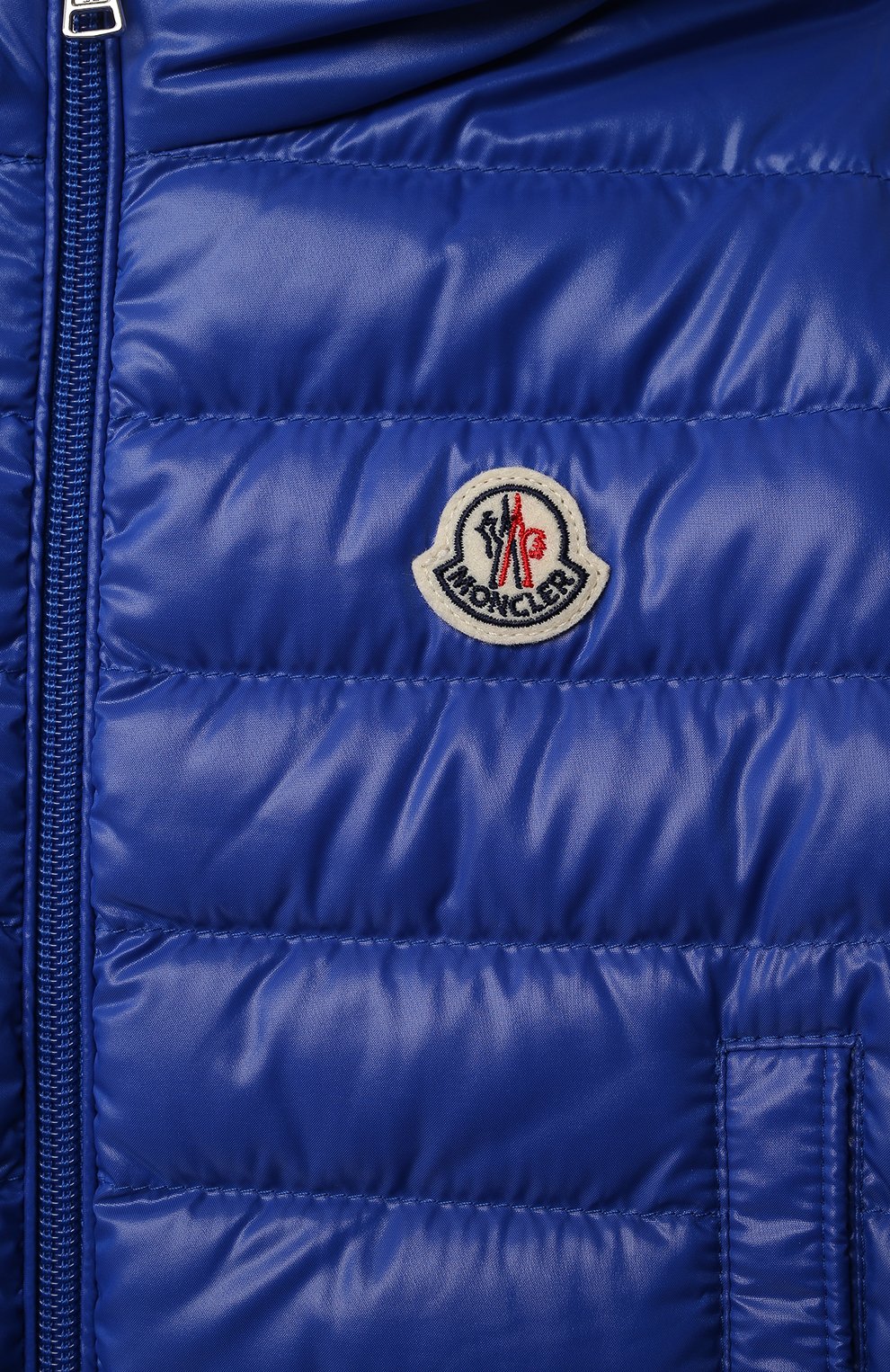 Детского пуховая куртка MONCLER синего цвета, арт. H1-951-1C000-01-68950 | Фото 3 (Кросс-КТ НВ: Куртки)
