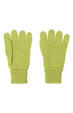 Детские шерстяные перчатки IL TRENINO зеленого цвета, арт. CL-4055/J | Фото 2 (Материал: Текстиль, Шерсть; Материал сплава: Проставлено; Нос: Не проставлено)