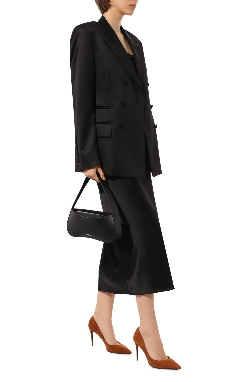 Женские замшевые туфли cardinale DOLCE & GABBANA коричневого цвета, арт. CD1657/B1275 | Фото 2 (Каблук высота: Высокий; Каблук тип: Шпилька; Подошва: Плоская; Материал внешний: Замша)