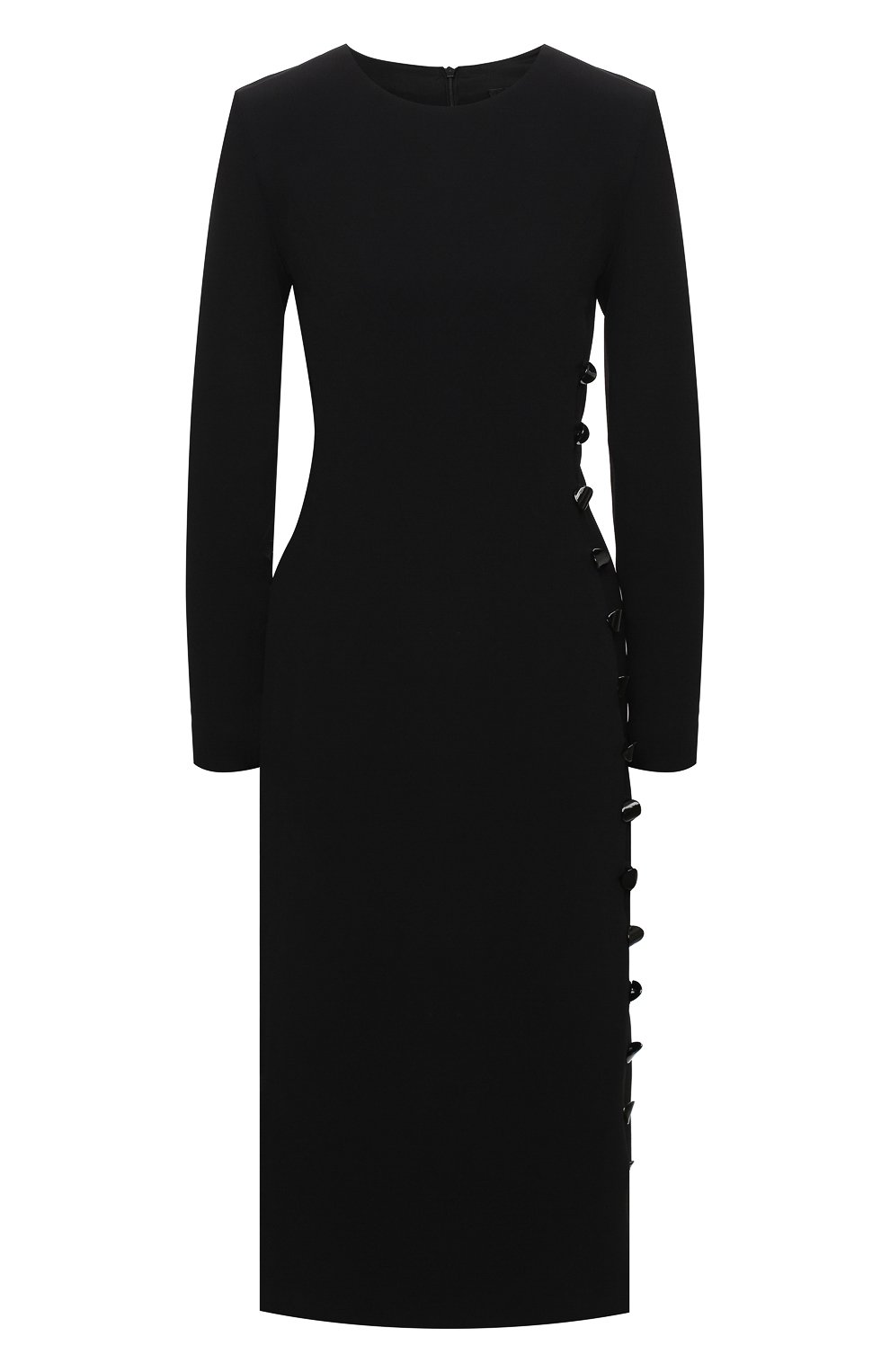 Платье из вискозы Giorgio Armani Чёрный 0WHVA06B/T01WD 5518125