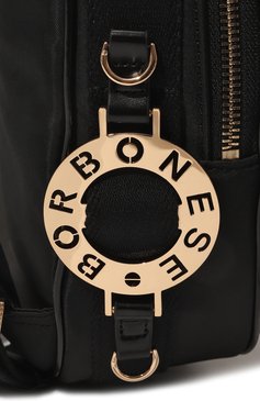 Женский рюкзак 011 BORBONESE черного цвета, арт. 924287 | Фото 3 (Размер: medium; Материал сплава: Проставлено; Материал: Текстиль; Драгоценные камни: Проставлено; Стили: Кэжуэл)