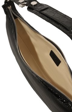 Женская сумка gib BY FAR черного цвета, арт. 22PFGIBSBLCFGMED | Фото 5 (Сумки-технические: Сумки top-handle; Материал: Натуральная кожа; Материал сплава: Проставлено; Драгоценные камни: Проставлено)