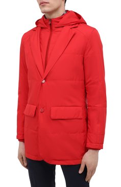 Мужская куртка KITON красного цвета, арт. UW0859MV07T61 | Фото 3 (Кросс-КТ: Куртка, Ветровка; Рукава: Длинные; Длина (верхняя одежда): До середины бедра; Материал внешний: Синтетический материал; Региональные ограничения белый списо�к (Axapta Mercury): RU; Материал сплава: Проставлено; Материал подклада: Синтетический материал; Драгоценные камни: Проставлено; Стили: Кэжуэл)