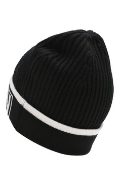 Женская шерстяная шапка DOLCE & GABBANA черного цвета, арт. FX612T/JAVSY | Фото 2 (Материал: Текстиль, Шерсть; Статус проверки: Проверена категория)